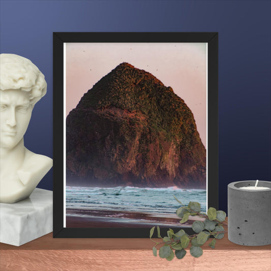 Haystack Rock Cannon Beach Framed poster